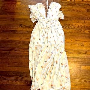 NWT Ruffle Maxi Dress by Fate